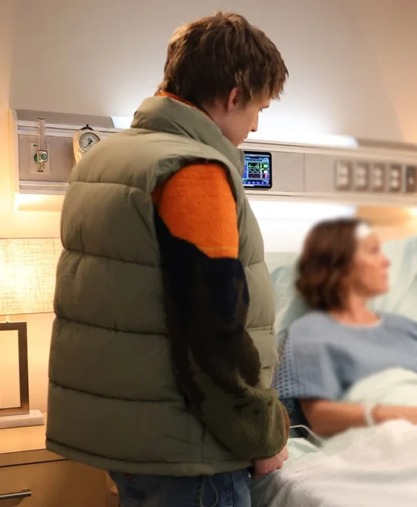 Found S02 Parker Queenan Green Puffer Vest Back