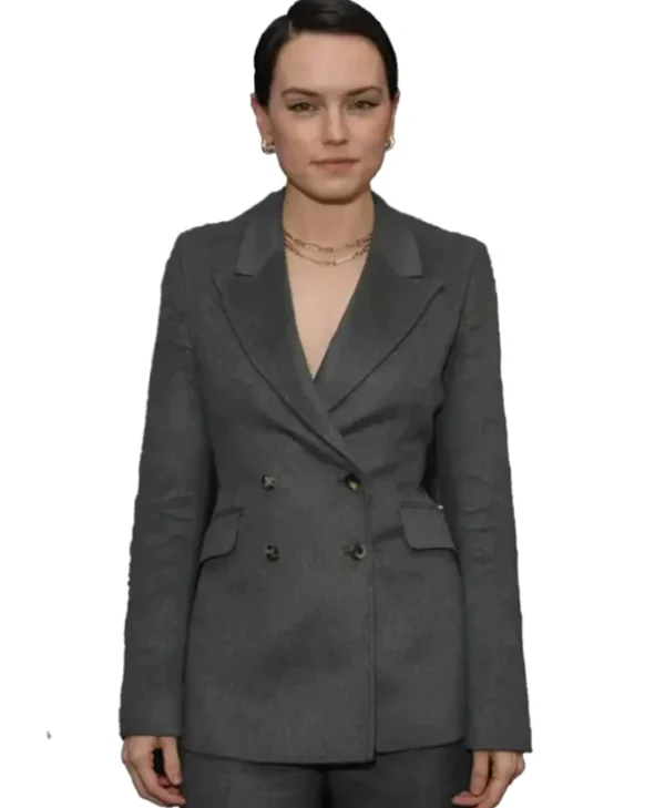 Fran 2024 Sometimes I Think About Dying Grey Blazer