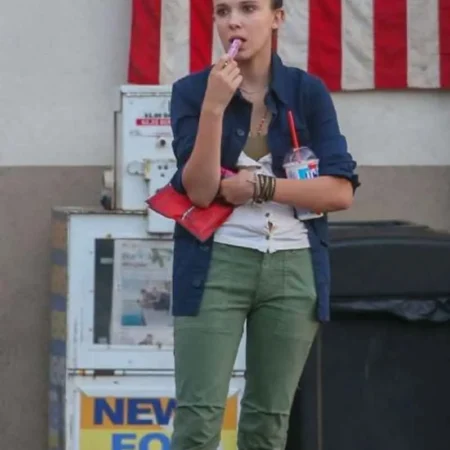 Godzilla vs Kong Madison Russell Cotton Blue Jacket