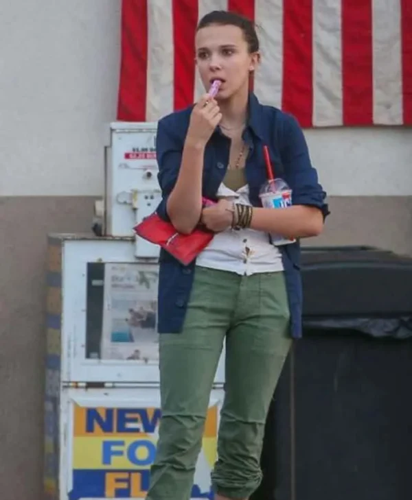 Godzilla vs Kong Madison Russell Cotton Blue Jacket