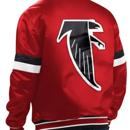 Gridiron Classics Home Game Atlanta Falcons Satin Jacket Back webp