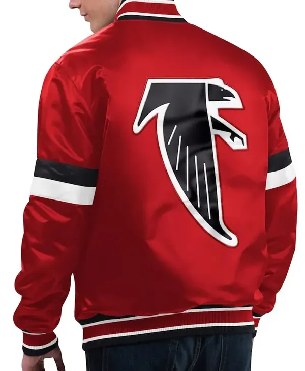 Gridiron Classics Home Game Atlanta Falcons Satin Jacket Back webp