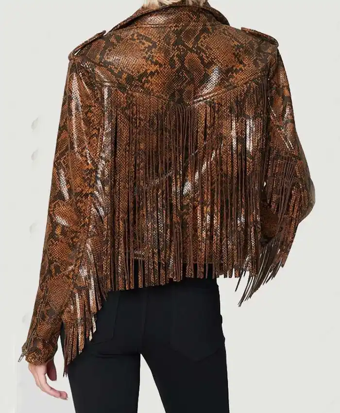 Hannah Snake Leather Jacket Back webp Hannah Snake Leather Jacket Back webp