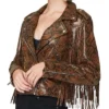 Hannah Snake Leather Jacket Side webp