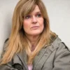 Happy Valley S03 Siobhan Finneran Cotton Jacket closeup