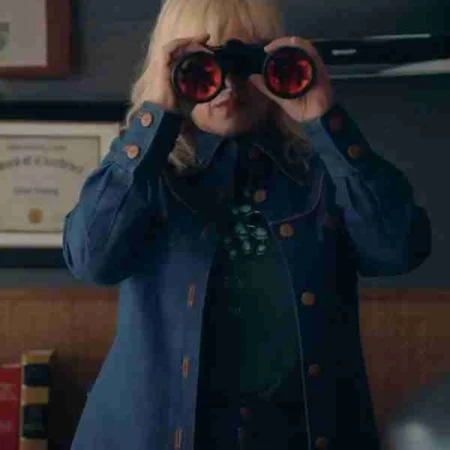 High Desert 2023 Patricia Arquette Blue Jacket