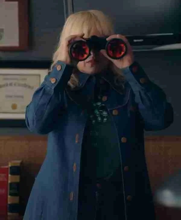 High Desert 2023 Patricia Arquette Blue Jacket