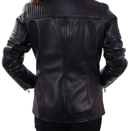Isabella Women Black Moto Jacket For Sale webp