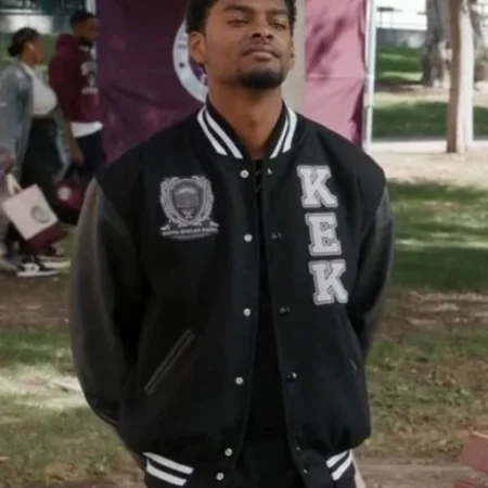 JR All American Homecoming Varsity Black Jacket