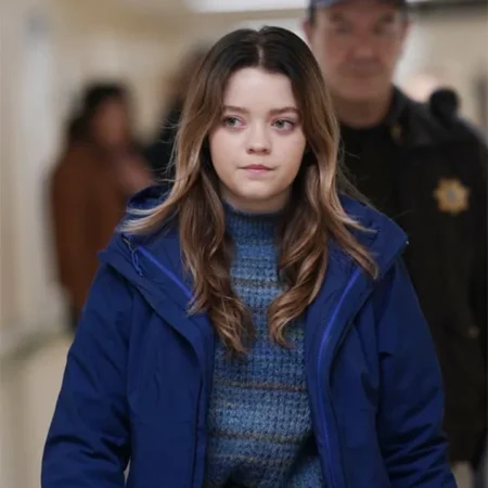 Jade Pettyjohn Big Sky Grace Blue Cotton Jacket