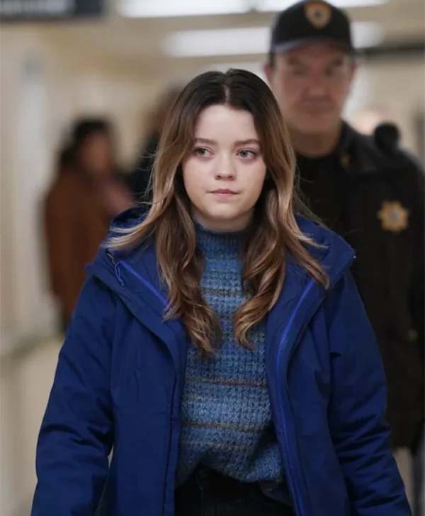 Jade Pettyjohn Big Sky Grace Blue Cotton Jacket