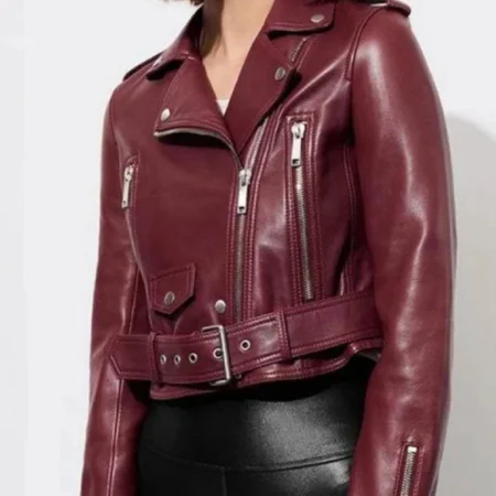 Jessica Davis 13 Reason Why Biker Jacket