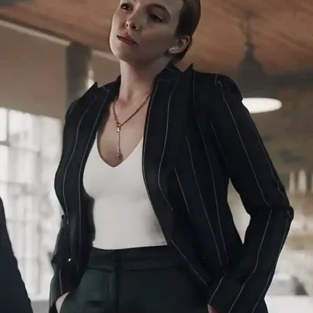 Jodie Comer Killing Eve Season 02 Villanelle Black Blazer