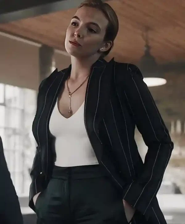 Jodie Comer Killing Eve Season 02 Villanelle Black Blazer