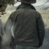 John Dutton Yellowstone Green Cotton Jacket back