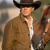 John Dutton Yellowstone S02 Kevin Costner Brown Jacket right