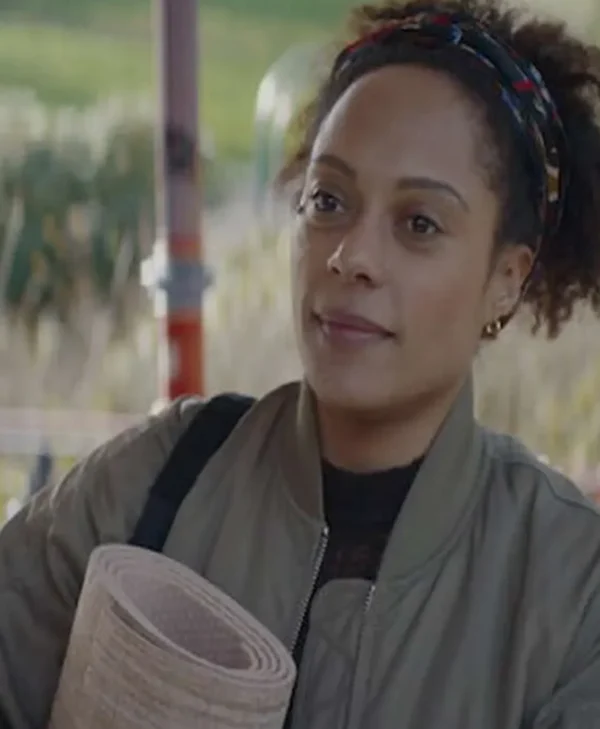 Kat Donovan Missing You Bomber Green Jacket For Women webp