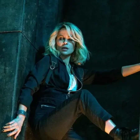 Kate Beckinsale Jolt Lindy Black Cotton Jacket On Sale