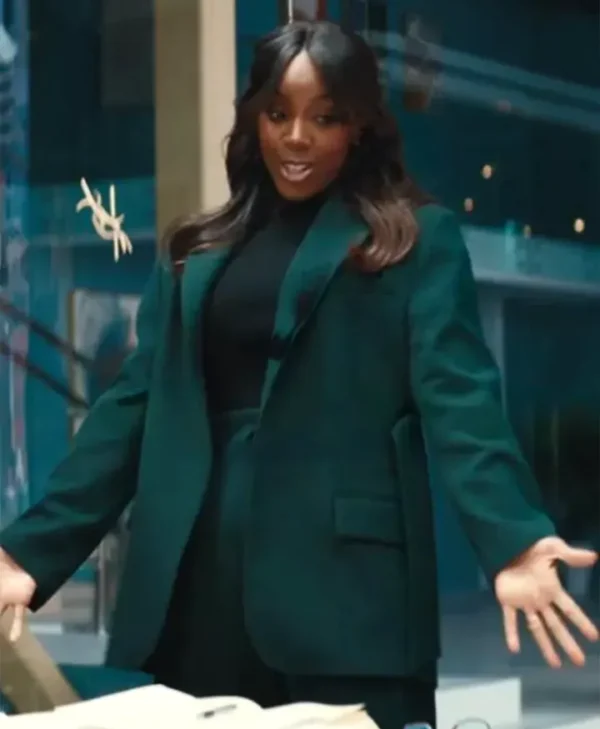 Kelly Rowland Mea Culpa 2024 Movie Green Blazer Front