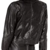 Kendall and Kylie Faux Leather Cropped Jacket Back webp