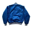 Kentucky Wildcats Blue Satin Varsity Jacket Back webp