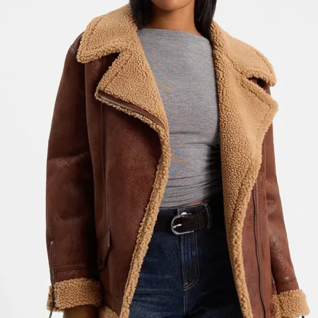 Leather Sherpa Moto Jacket webp