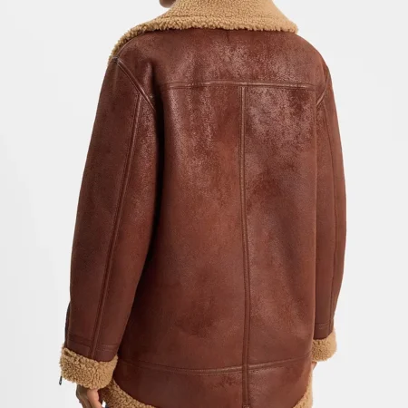 Leather Sherpa Moto Jacket Back webp