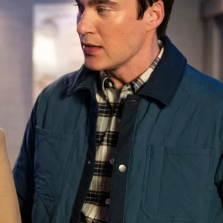 Levi Fiehler Resident Alien S04 Blue Quilted Jacket For Sale webp