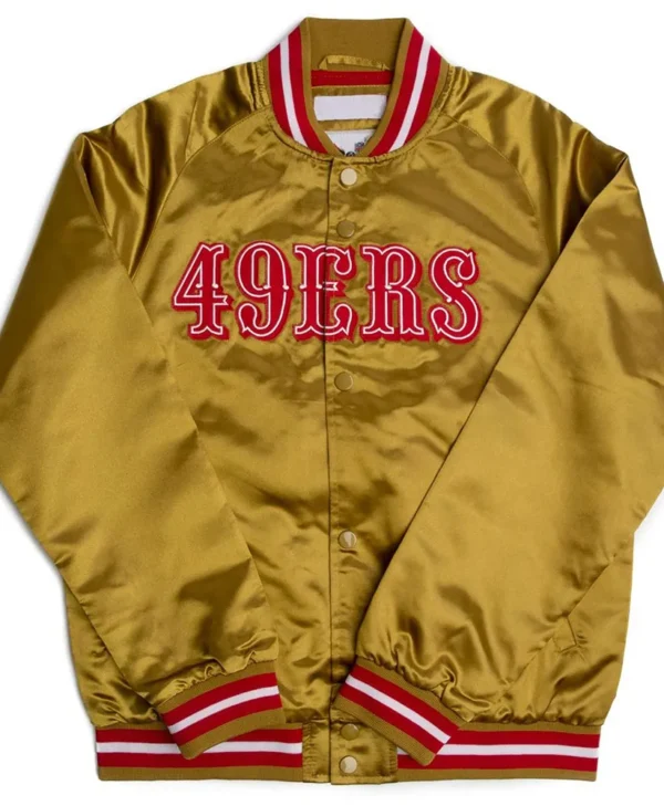 Lightweight San Francisco 49ers Golden Satin Jacket
