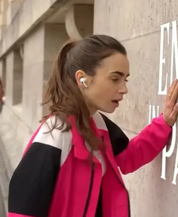 Lily Collins Emily in Paris S02 Pink Jacket