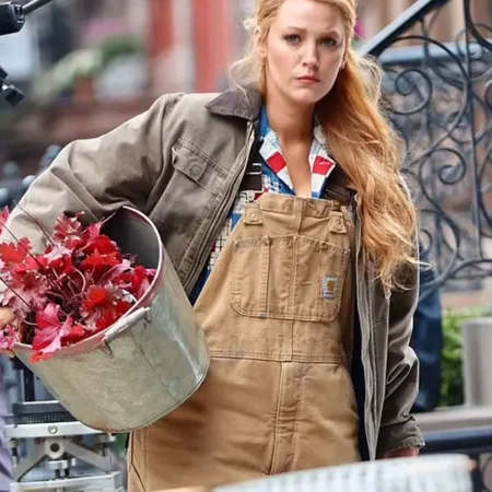 Lily It Ends with Us 2024 Grey Cotton Jacket