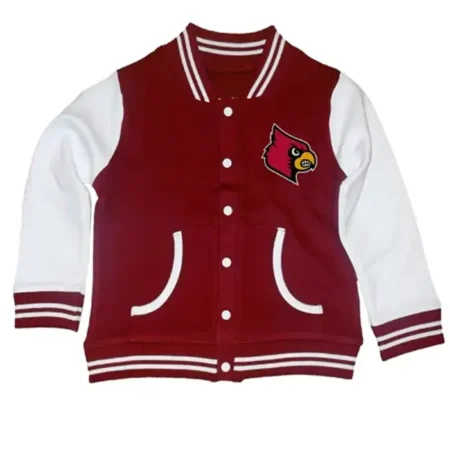 Louisville Cardinals Red Varsity Jacket webp