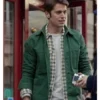 Lucas Bravo Emily In Paris Gabriel Cotton Green Jacket webp