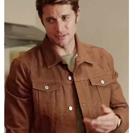 Lucas Bravo Emily in Paris Gabriel Brown Jacket webp