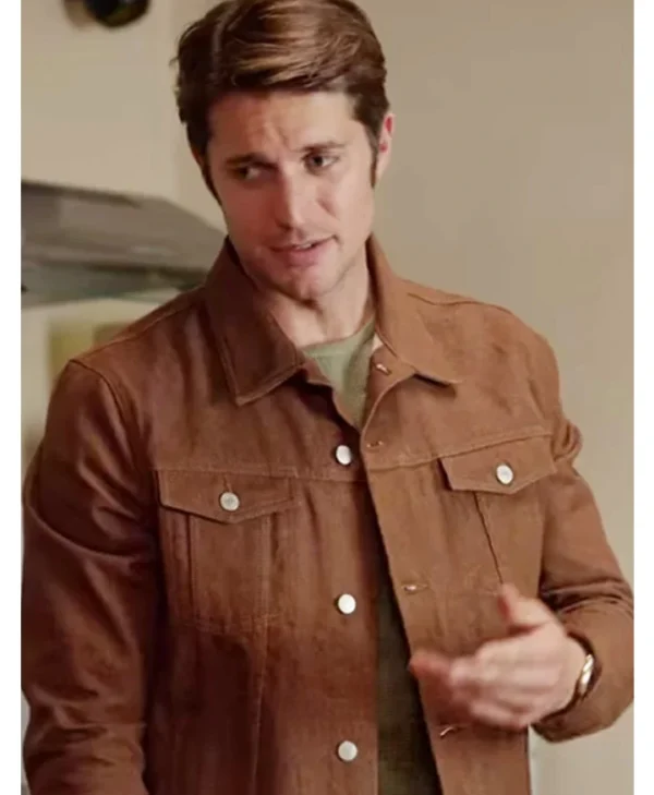 Lucas Bravo Emily in Paris Gabriel Brown Jacket webp