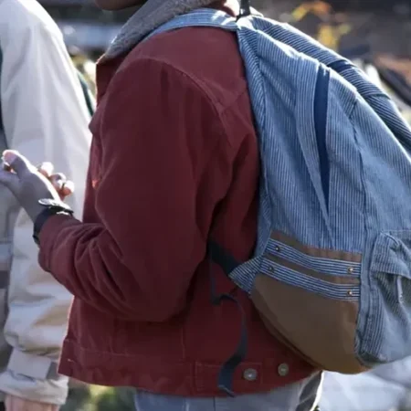 Lucas Sinclair Stranger Things Brown Fur Collar Jacket webp