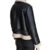 Luna Leather Aviator Jacket for Women Back webp