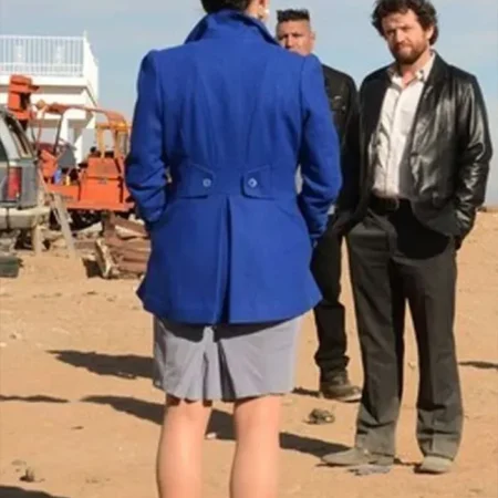 Lydia Rodarte Quayle Breaking Bad Blue Coat Back