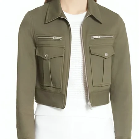 Macgyver Desi Nguyen Green Cotton Cropped Jacket