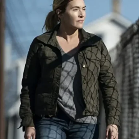 Mare of Easttown Kate Winslet Olive Green Jacket