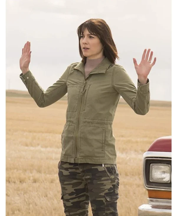 Mary Elizabeth Fargo Green Cotton Jacket