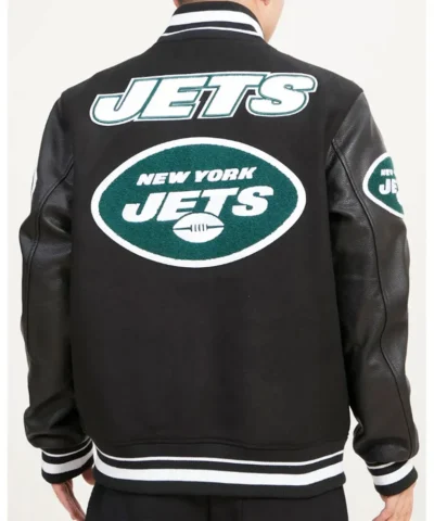 Mashup New York Jets Varsity Jacket back webp