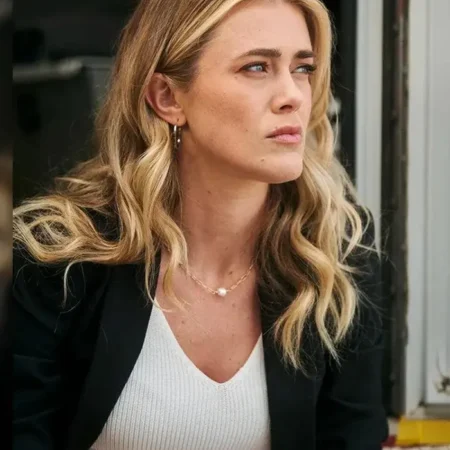 Melissa Roxburgh The Hunting Party Black Blazer For Sale webp