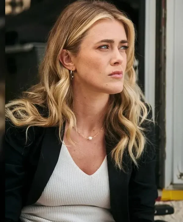 Melissa Roxburgh The Hunting Party Black Blazer For Sale webp