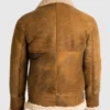 Mens B3 Tan Brown Sheepskin Jacket Back webp