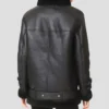 Mia Womens Shearling Leather Jacket Back webp