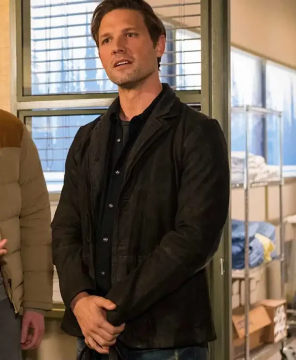 Michael Cassidy Resident Alien Black Blazer Jacket webp