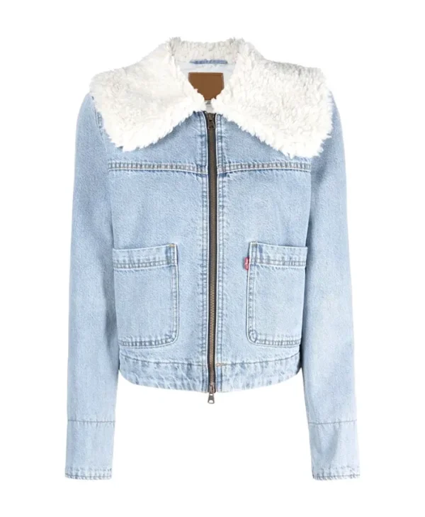Millie Gibson Doctor Who Denim Sherpa Jacket Two webp