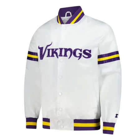Minnesota Vikings Scout Varsity Satin Jacket webp