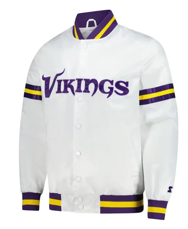 Minnesota Vikings Scout Varsity Satin Jacket webp